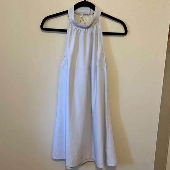 pale blue shift dress